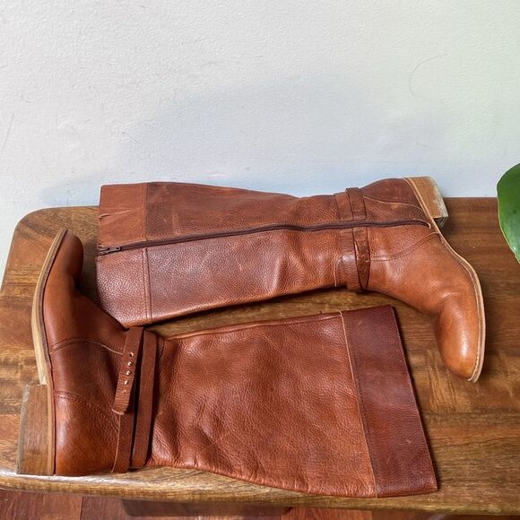 Lands' End Brown Heeled Boots Timeless Equestrian Style - Picture 15 of 15